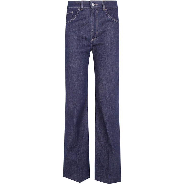Jeans Wide Leg "Cashmere Blend Wide Leg Denim"