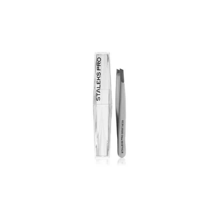 Eyebrow tweezers Expert 10 type 3 - Eyebrow tweezers with wide and tapered tip