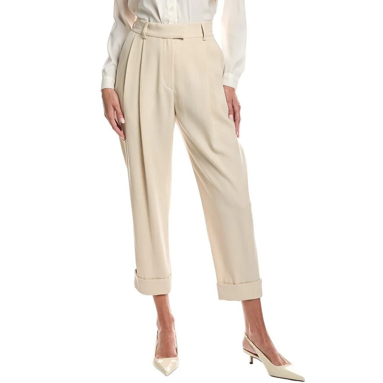 Wocream Wool Blend Pleated Trousers