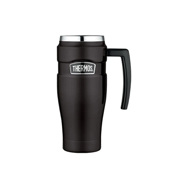 Style Waterproof thermohrnek with handle - matt black 470 ml