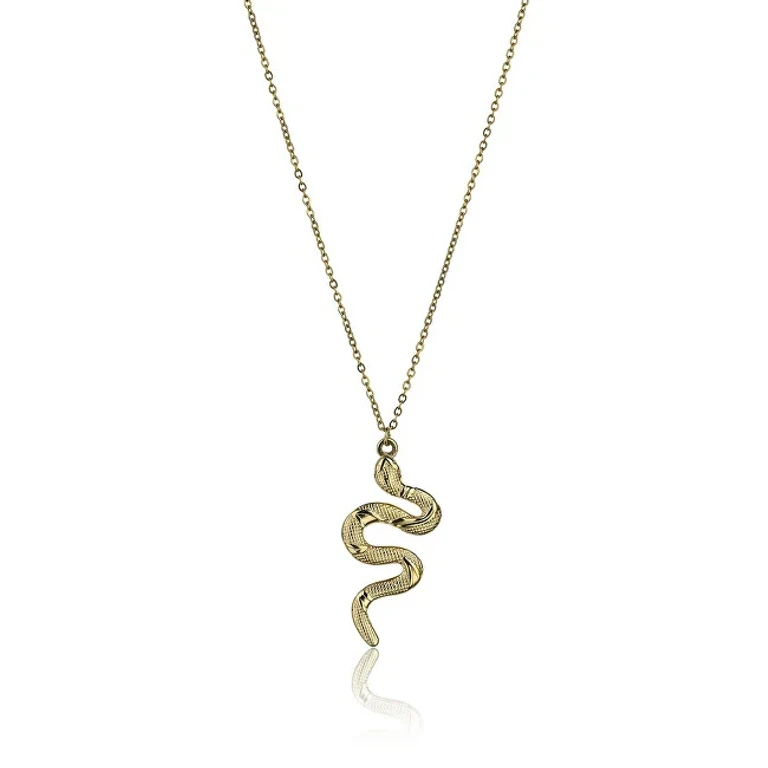 Gold Plated Necklace with Snake-Shaped Pendant Julliete Ewn23050G