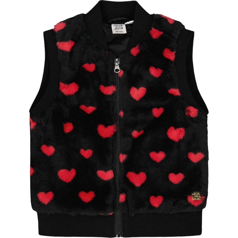 Faux Fur Sleeveless Vest - Little Girl