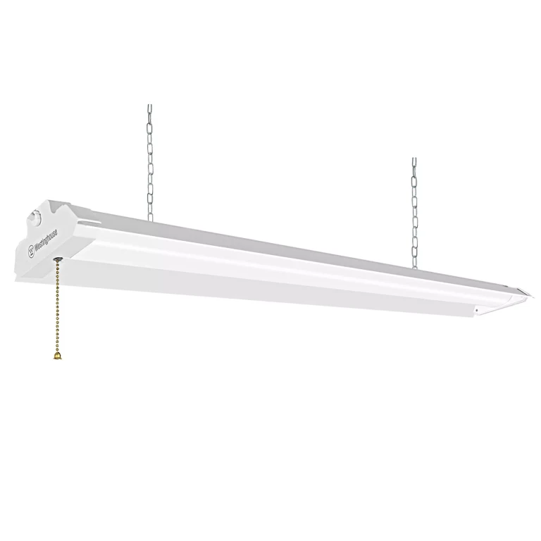 4' 6000 Lumen LED Shop Light, White Finish - 1 Pack:- 1 Pack
