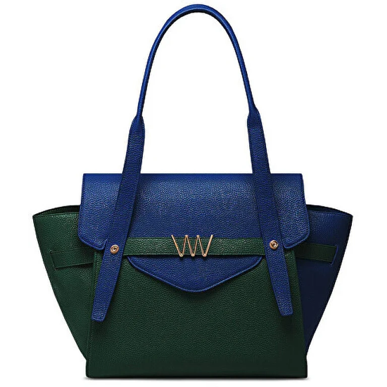 Leather Women's Bag Eliora - Émeraude Ciel by Antonin Simon