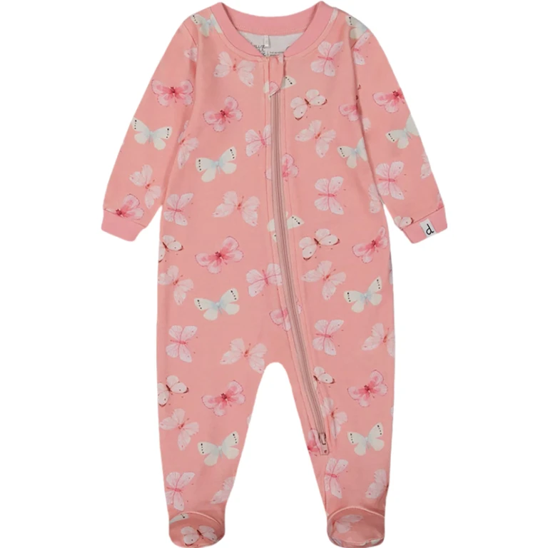 Printed Organic Cotton One-Piece Pajama - Baby