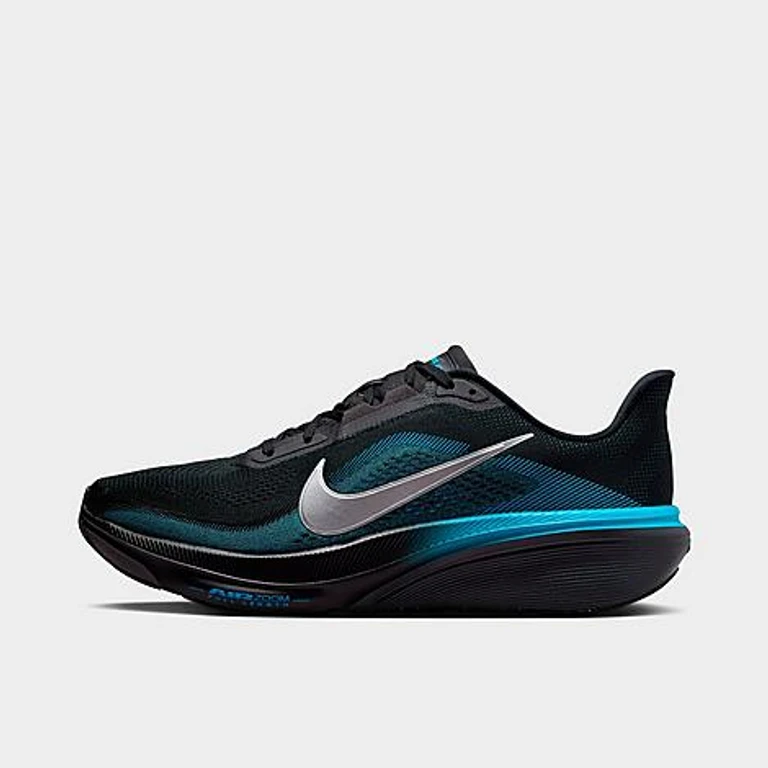 Nike Women's AIR ZOOM PEGASUS 42 in black/mtlc silver-lt Size: 8.5