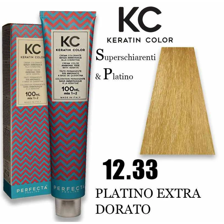 Kc keratin cream color 100ml 12.33