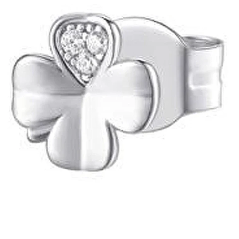 Single Earrings in Silver Lucky Charm Storie Rzo051R