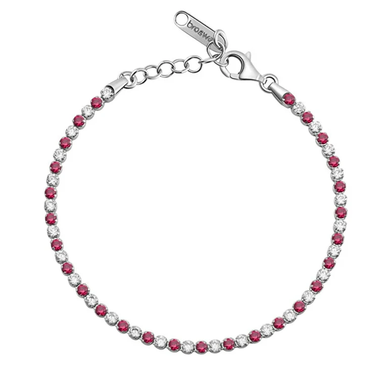 Stunning Tennis Bracelet With Fancy Cubic Zirconia Passion Ruby Fpr130