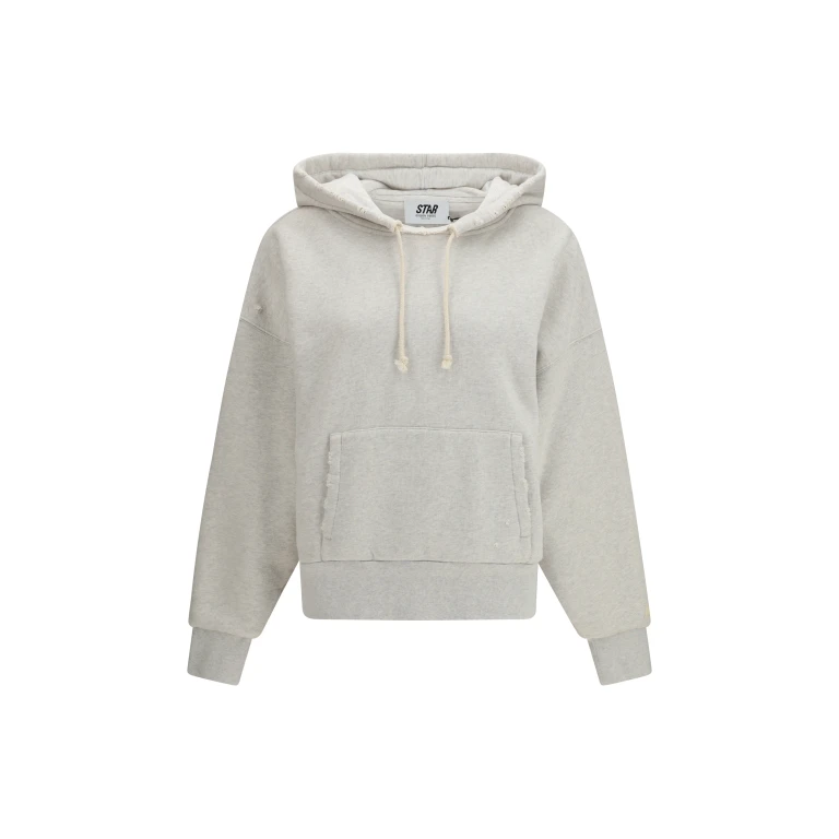 Hooded Sweatshirt Star Vintage Grey Melange
