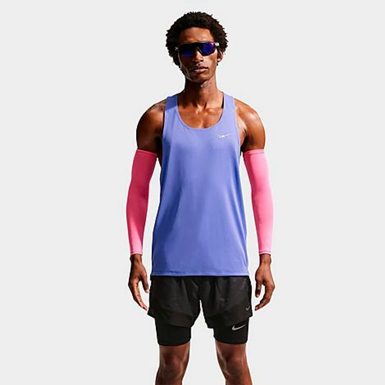 Nike Men's Fast Dri-FIT Running Singlet in Sapphire Size: Small