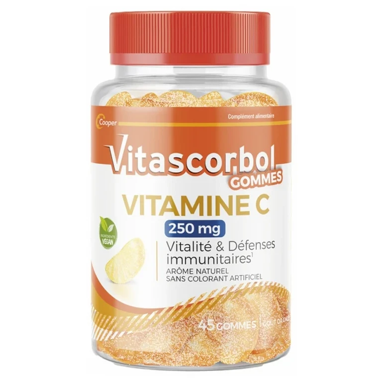 Vitamin C 250 mg Vitality and Immune Defenses 45 gums