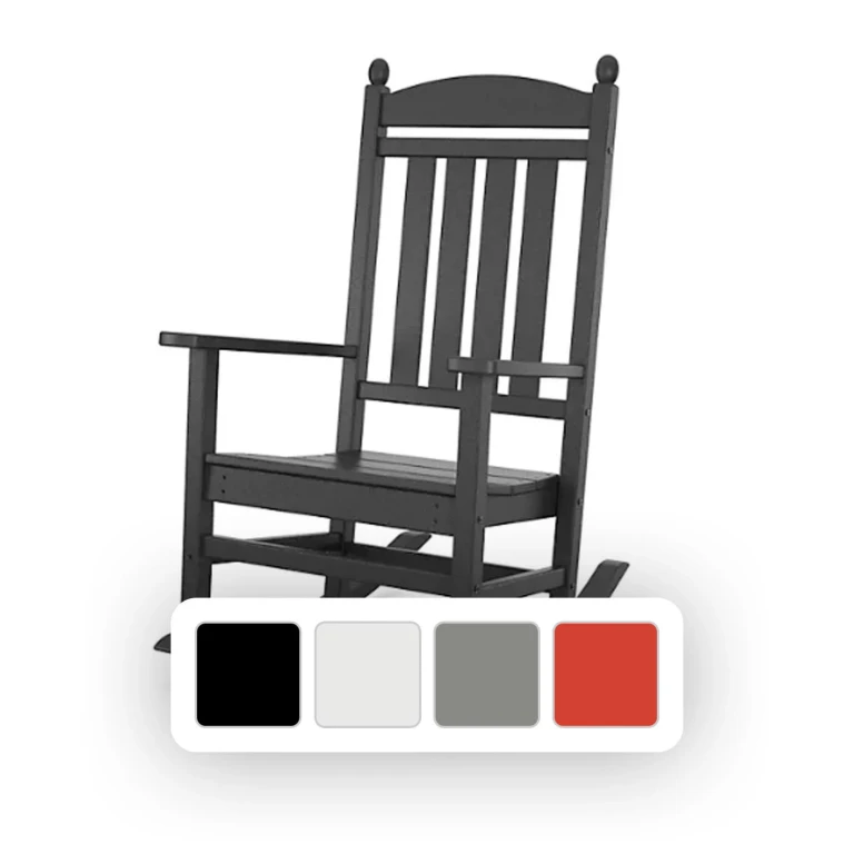 Gulf Shores Rocking Chair Sunset Red:- Sunset Red