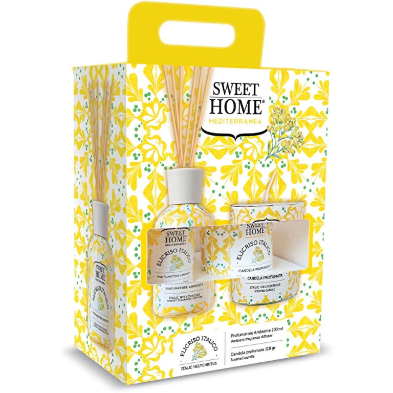 Gift Set Aroma Diffuser with Candle Italic Helicrysus