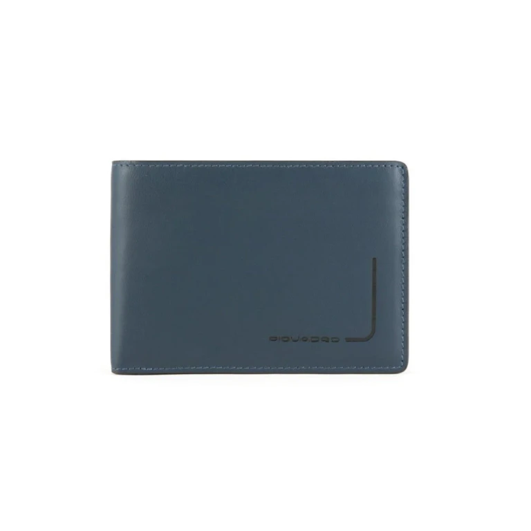 , Leather Wallet, Key Holder, PU257PQJR, Blue, Men