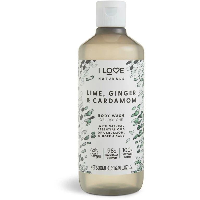 Naturals Collection Nourishing Vegan Body Wash with Lime, Ginger and Cardamom 500 ml