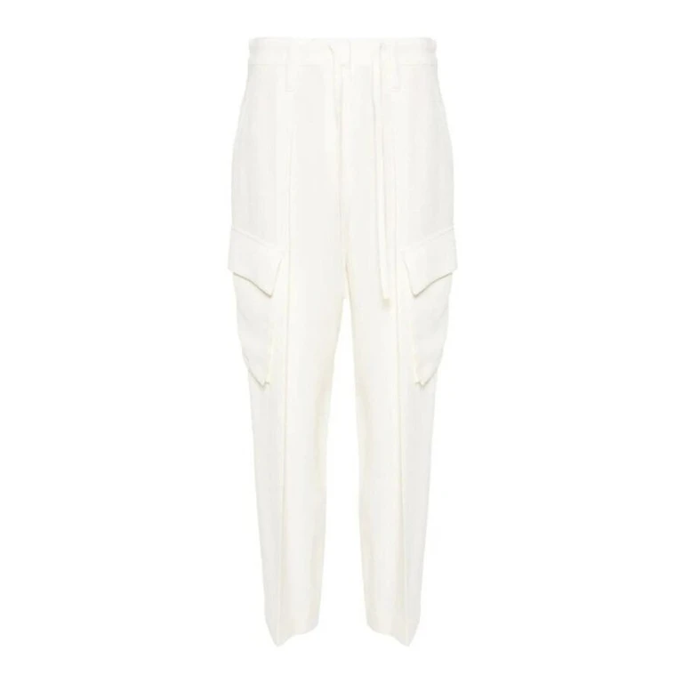 Wonaturale Wool Viscose Tapered Trousers