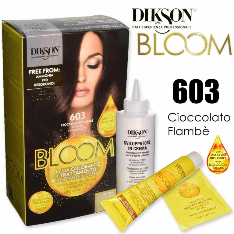 Bloom Coloring Cream mit Keratin 603 Flambé Chocolate