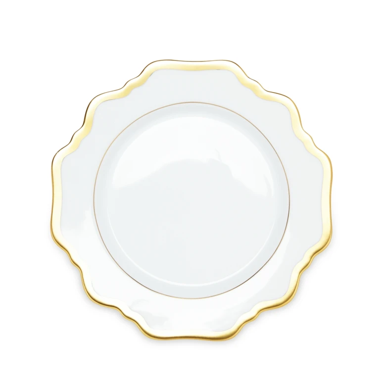 Antique White with Gold Bread & Butter Plate