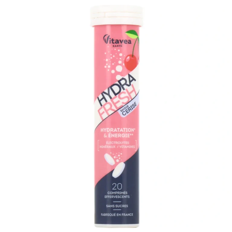 Hydra Fresh - Hydration & Energy - Cherry Flavor - 20 effervescent tablets