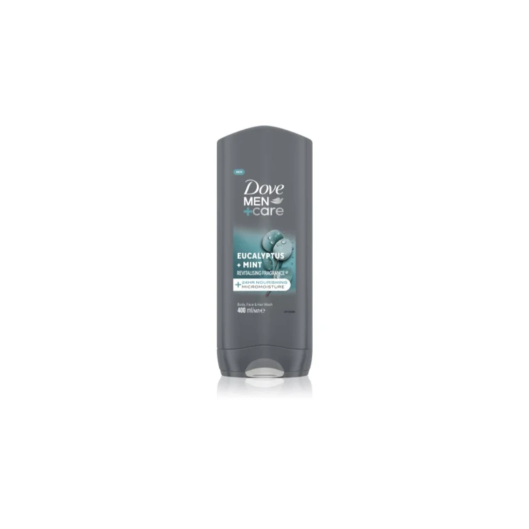 Men+Care Advanced Shower Gel For Face, Body And Hair For Men Eucalyptus & Mint 400 Ml