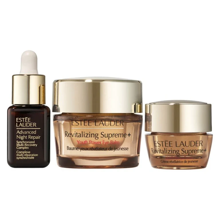 Estee Lauder Revitalizing Supreme Box Set + Eye Balm 15Ml + Advanced Night Repair Synchronized 7Ml + Deluxe Format Cream 7Ml
