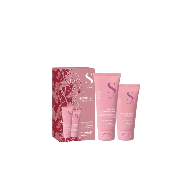 Milano Semi di Lino Moisture Kit 2-Piece Intense Hydration Travel Cosmetic Set