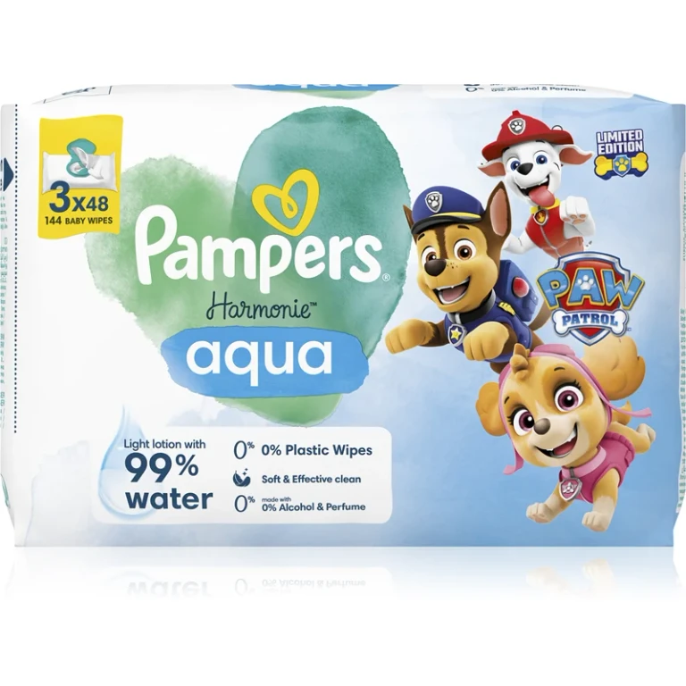 Harmonie Aqua Paw Patrol 144-piece baby wipes