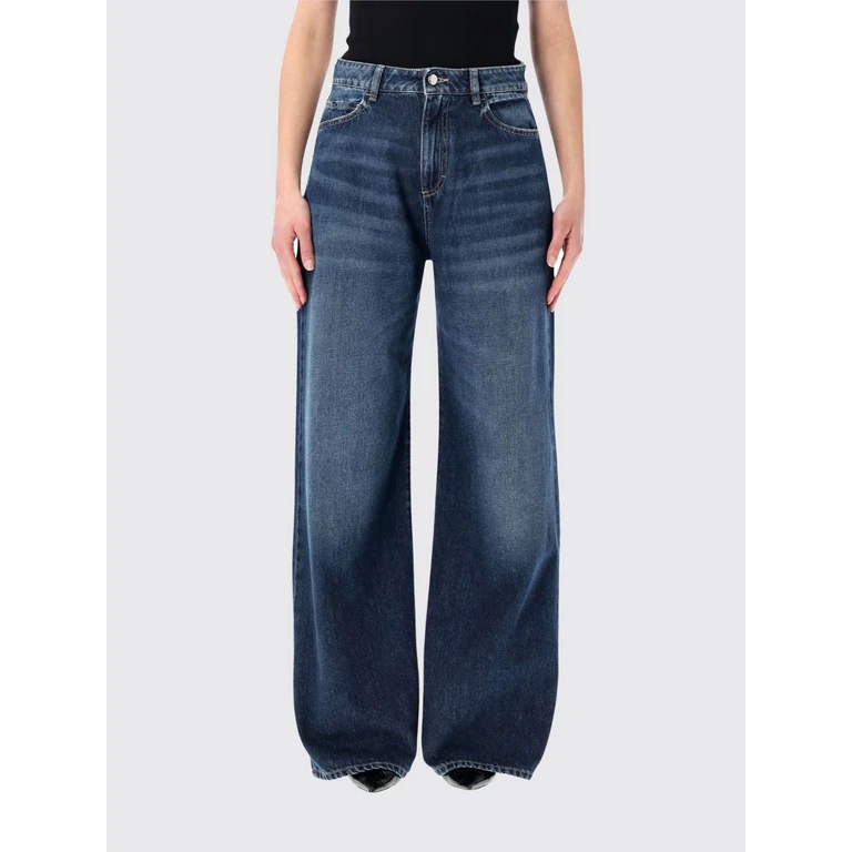 Cotton Denim Wide-Leg Jeans (DEBBYID8831)