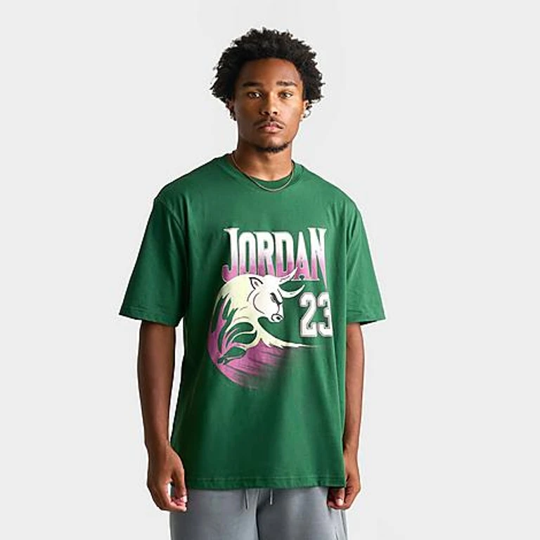 Camiseta gráfica Jordan Brooklyn Bucks en verde Gorge