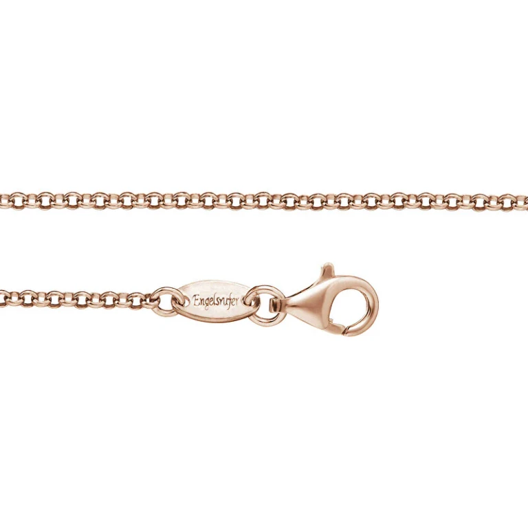 Rose Gold Silver Chain Ern-R - Length: 60 Cm