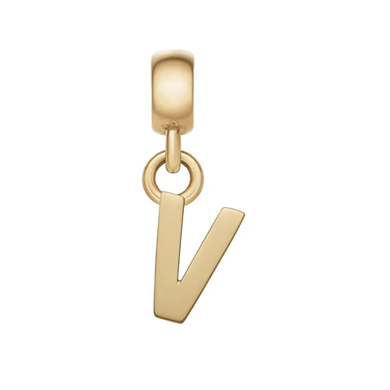 Gold Plated Pendant With Letter "V" Dw00400505