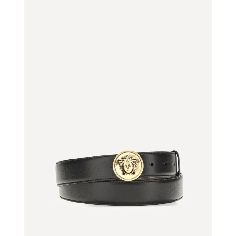 Medusa Buckle leather Belt Male 100