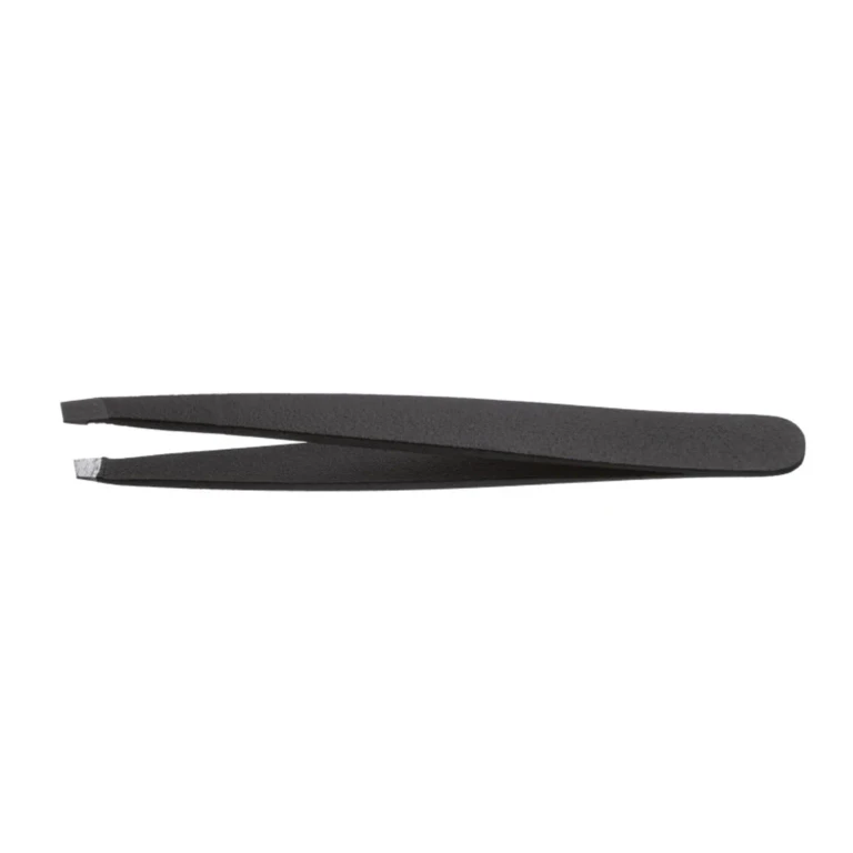 Gold tweezers Eurostil with slanted tip 9 cm 1 pc