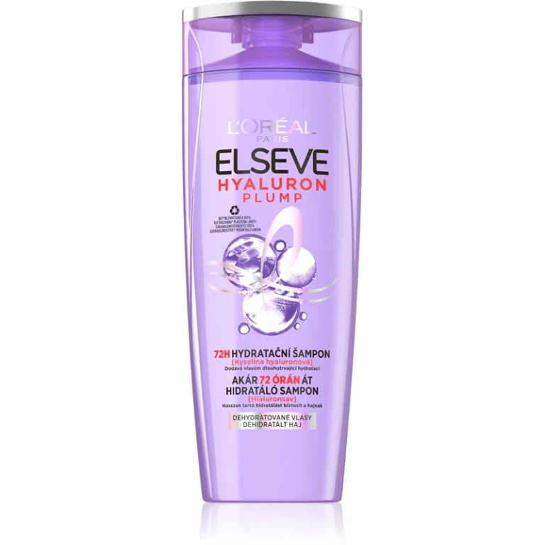 Elseve Hyaluron Plump 72H (Moisturizing Shampoo) - Volume: 400 ml