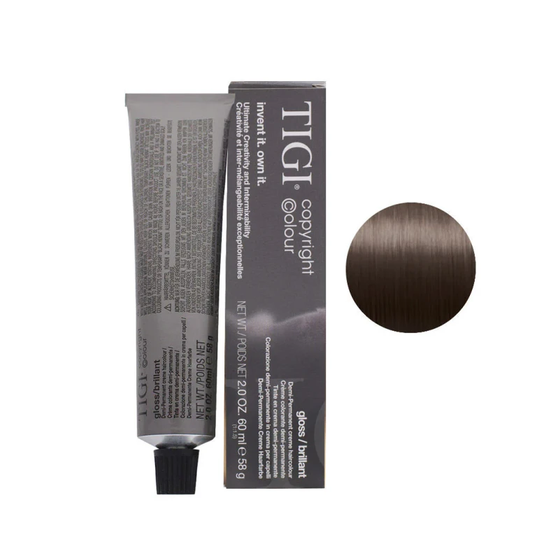 Hair Dye TIGI Colour Creative Permanent 6/07 Dark Natural Ash Blonde 60 ml