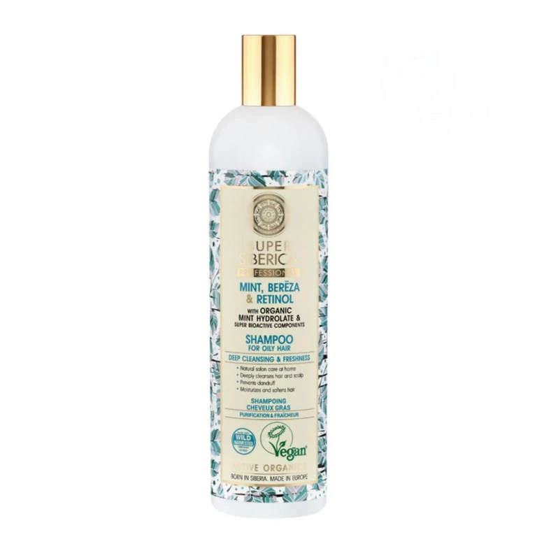 Birch Mint Professional Retinol Shampoo for Oily Hair 400ml