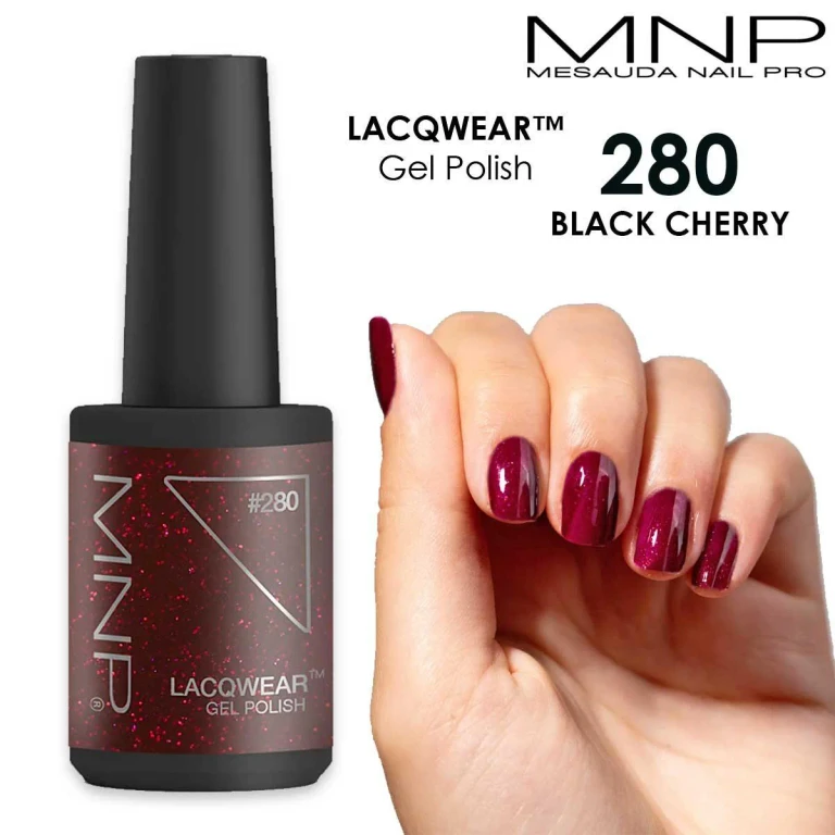 Lacqwear Mnp 10 Ml Gel Polish 280 Black Cherry