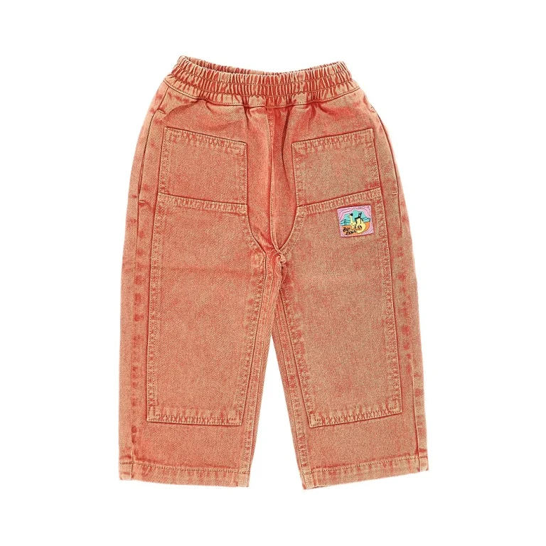 Denim pants with logo patch Kids 2/3
