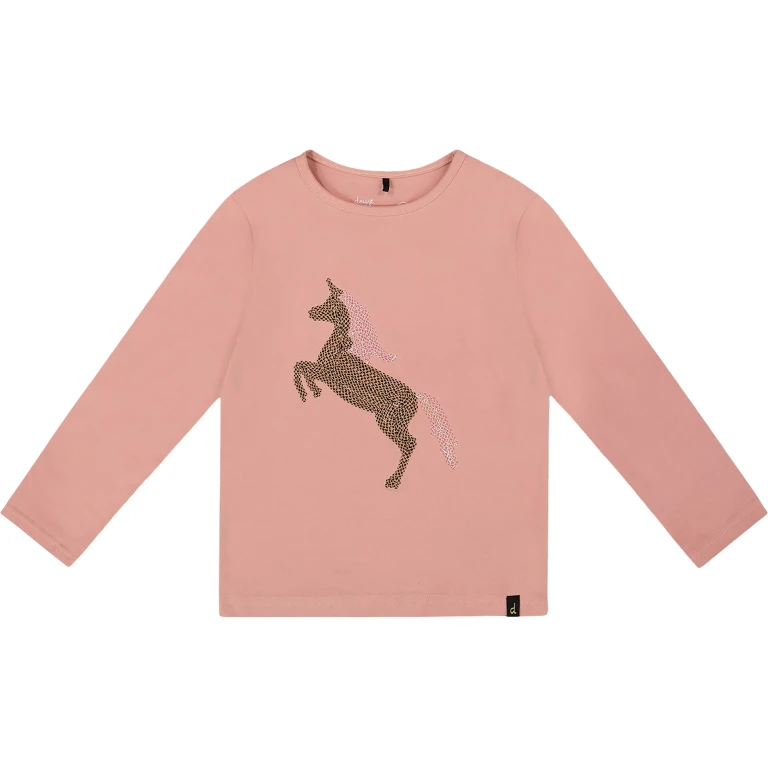 Sequin Unicorn Organic Cotton Long Sleeve T-Shirt - Little Girl