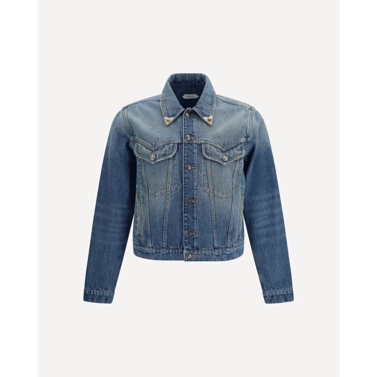 Stonewashed denim Jacket Male 48
