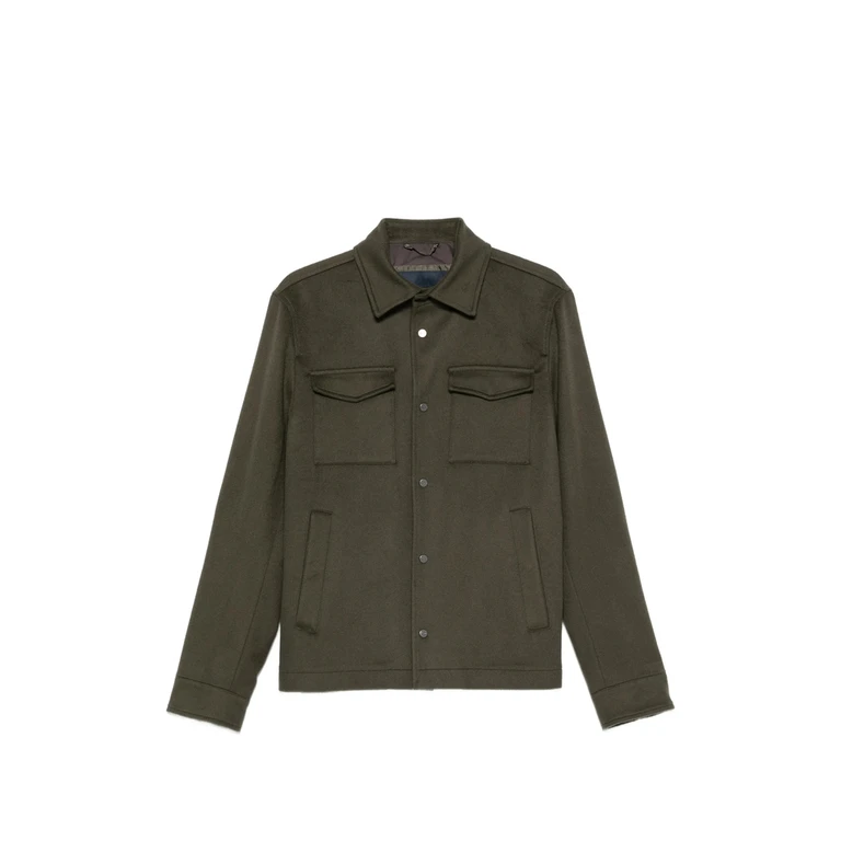 Button-up Chest-pocket Jacket