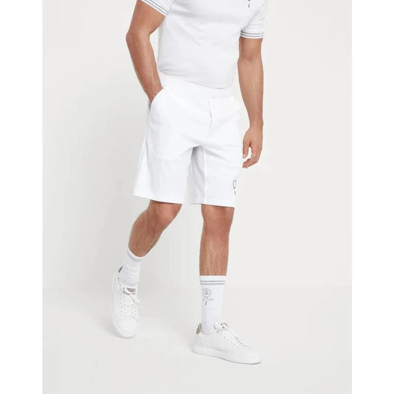 White Tailored Athletic Shorts