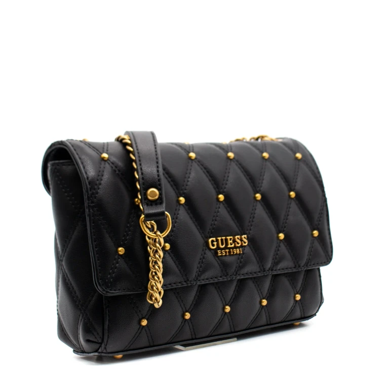 , Triana, Fabric Shoulder Bag, Black, HWQS8553210BLA, 26 x 16 x 9 cm, Women