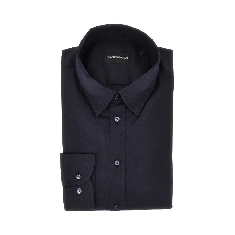 Cotton-blend technical poplin shirt Man S