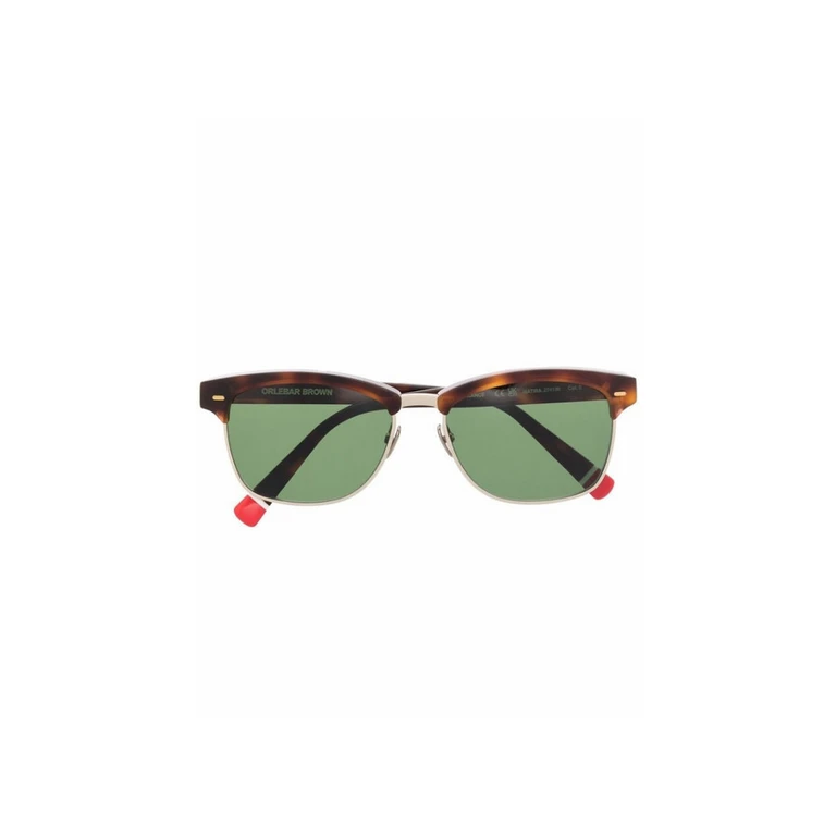 Mens Brown Rectangular Sunglasses 274136