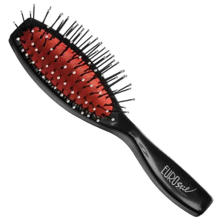 Nylon accordion brush with small black ball, 1 pc.