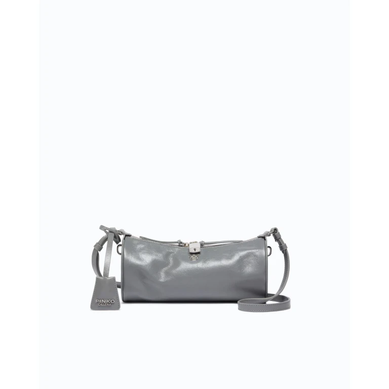 Sac porté épaule Mini Cylinder Bag en cuir naplak PINKO Galleria
