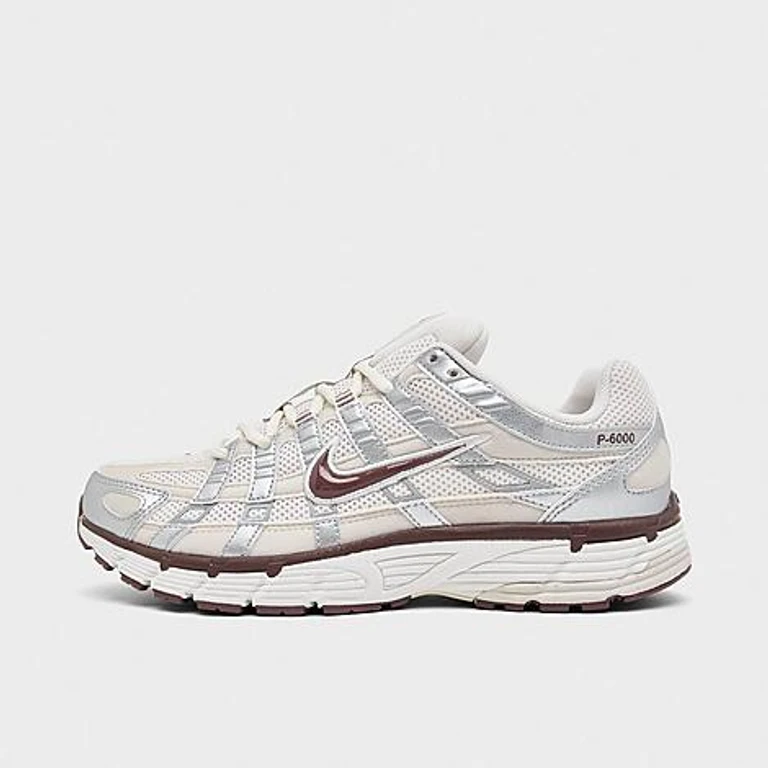 Women's P-6000 Casual Shoes in Phantom/Metallic Silver/Light Orewood Brown Size: 5.0