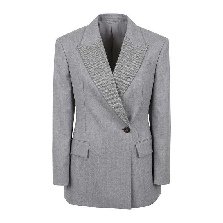 Wolight Grey Wool Tailored Jacket